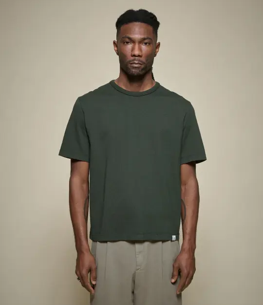 TEE02C Cropped Classic Cotton Jersey T-Shirt
