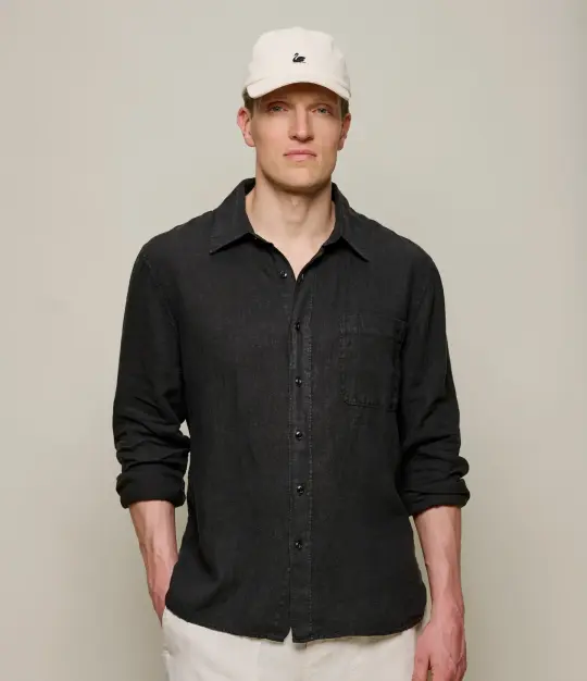 Relaxed Fit Linen Long Sleeve Shirt