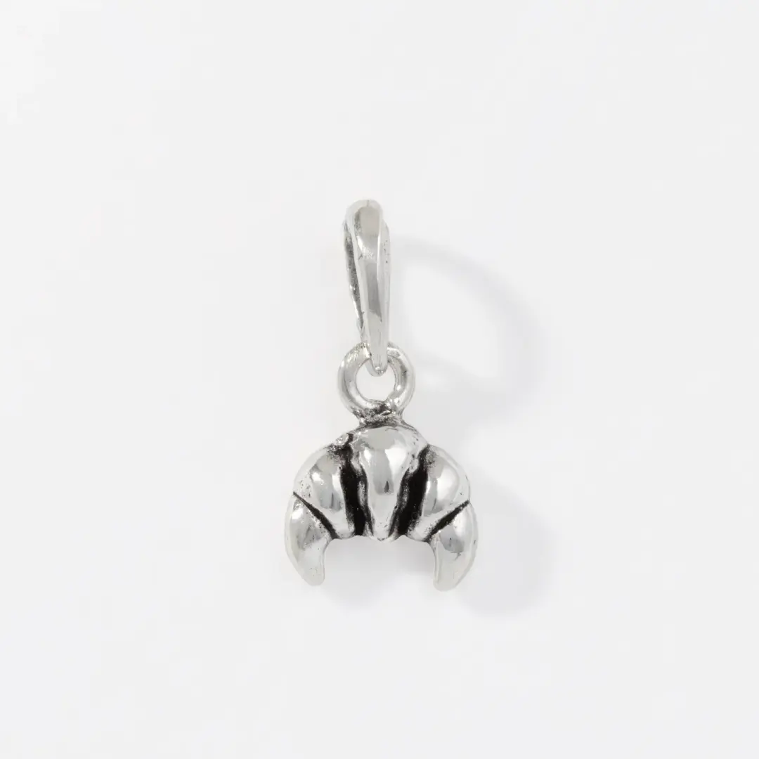 Sterling Silver Croissant Pendant