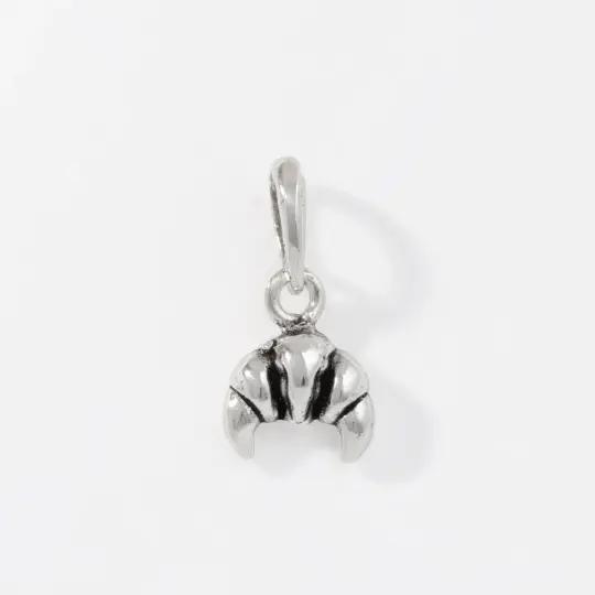 Sterling Silver Croissant Pendant