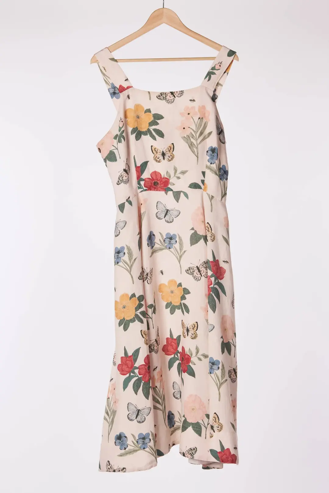 Summer Flowers, Pinafore Dress, Sleeveless