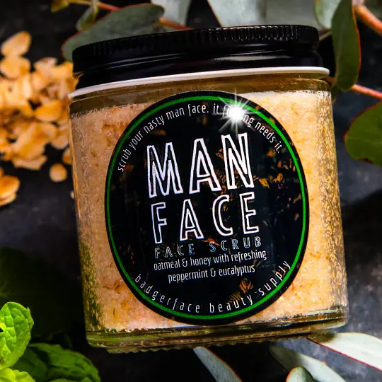Man Face Scrub for Men.