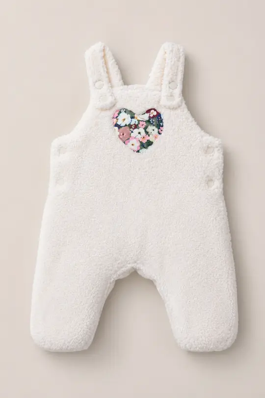 Baby Siena Onesie in Ivory & Midnight Garden