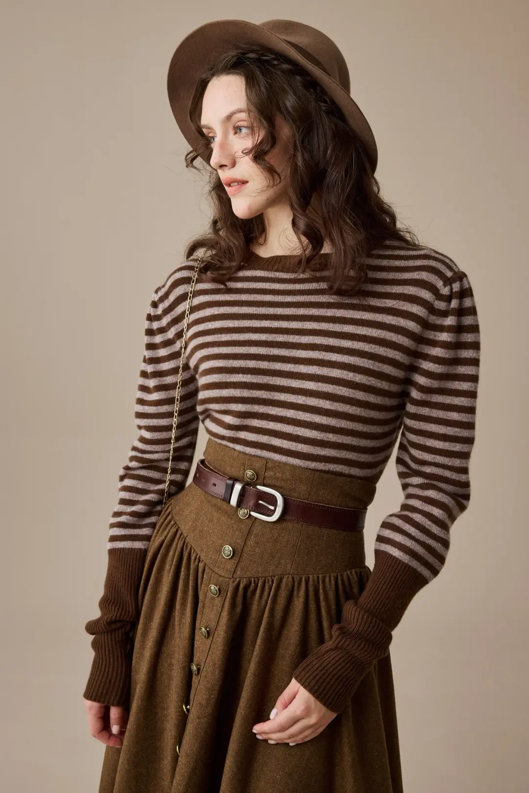 Oxford 13|100% wool classic striped pullover jumper