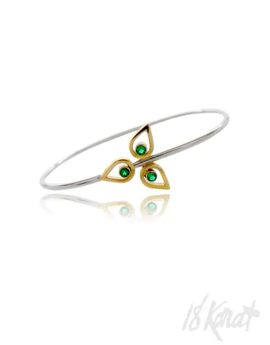 Emerald Trillium Bracelet