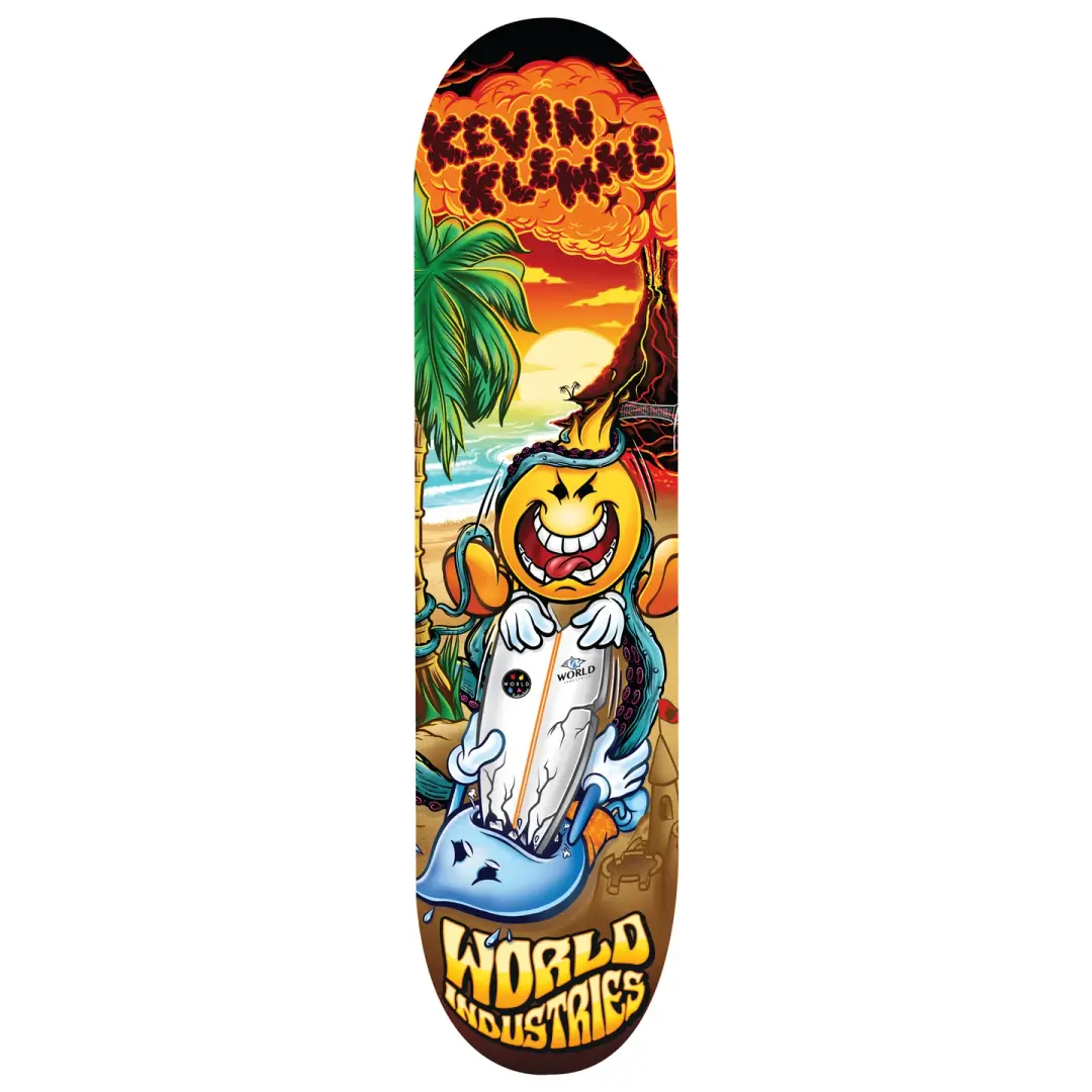 World Industries Kevin Klemme Surfs up skateboard