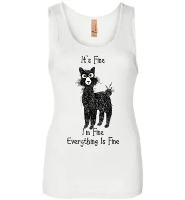 I'm Fine Alpaca Womens Jersey Tank