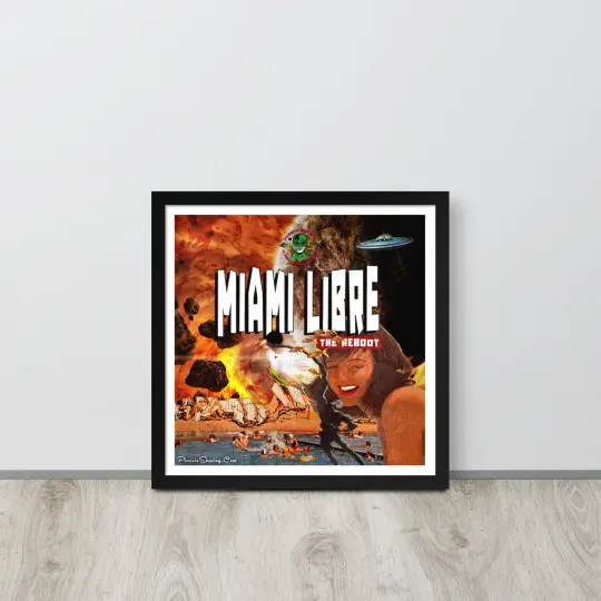 Miami Libre "the reboot" Epic Framed Print | Available in Multiple Sizes