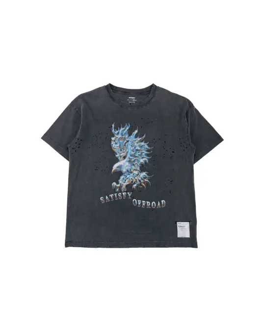 SATISFY MothTech T-Shirt Aged Black LG4