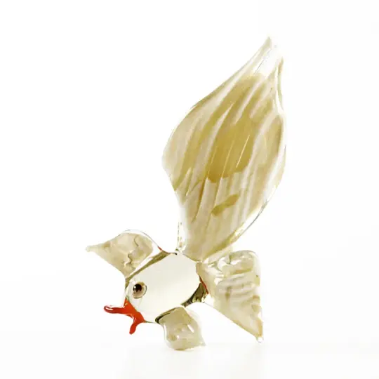 Elegant Goldfish Glass Figurine