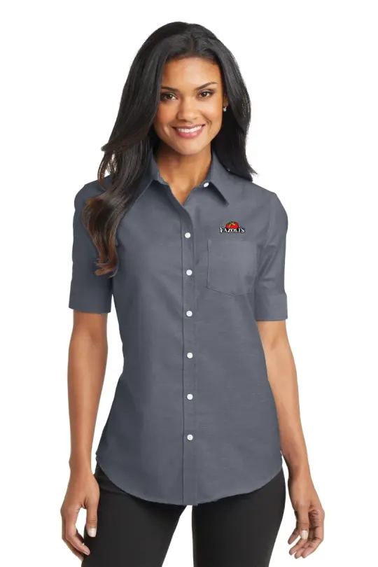 FZ L659 Ladies Super Pro short sleeve oxford shirt