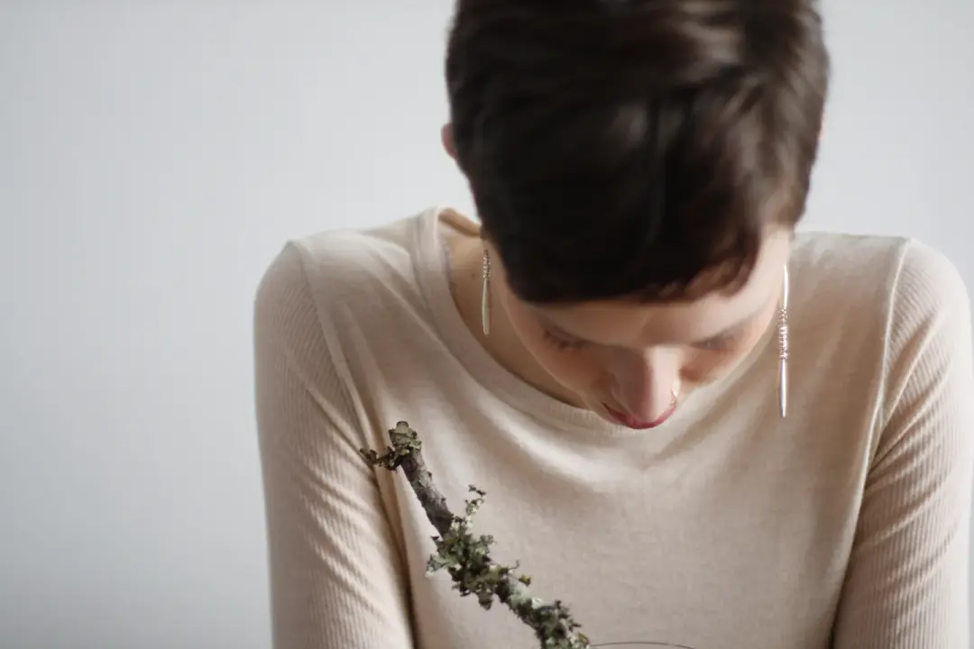 Little White Sage earrings