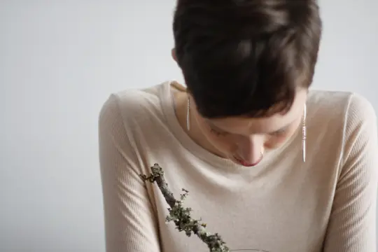 Little White Sage earrings