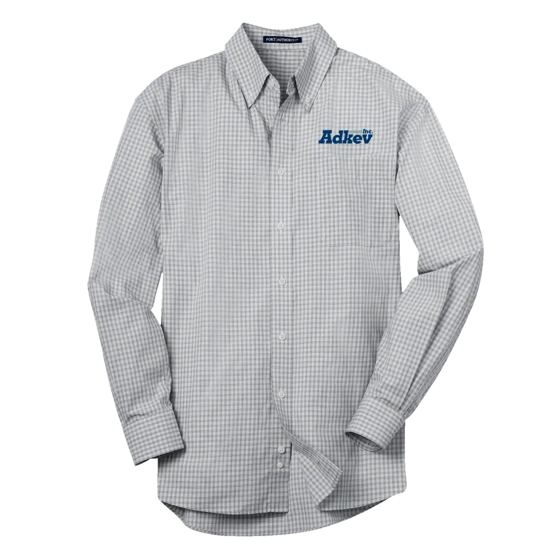 Adkev S639 Port Authority Plaid Pattern Easy Care Shirt