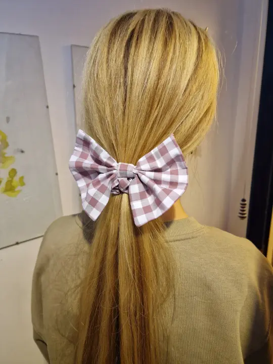 Medium Hair Bow on a hairband, or scrunchie
