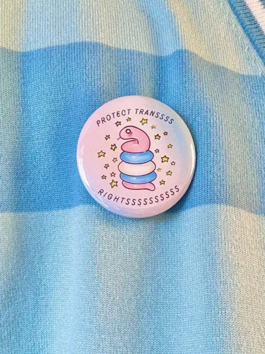 Trans Snake Pin