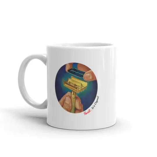 Vintage Twist to Open Ad Coffee Mug | Available in 2 Sizes!