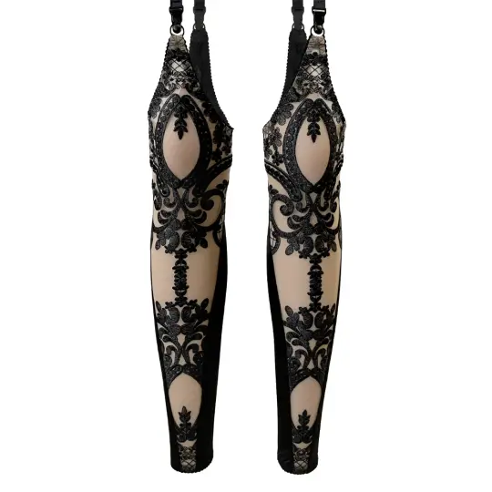 OHMYGOTH STOCKINGS - BLACK