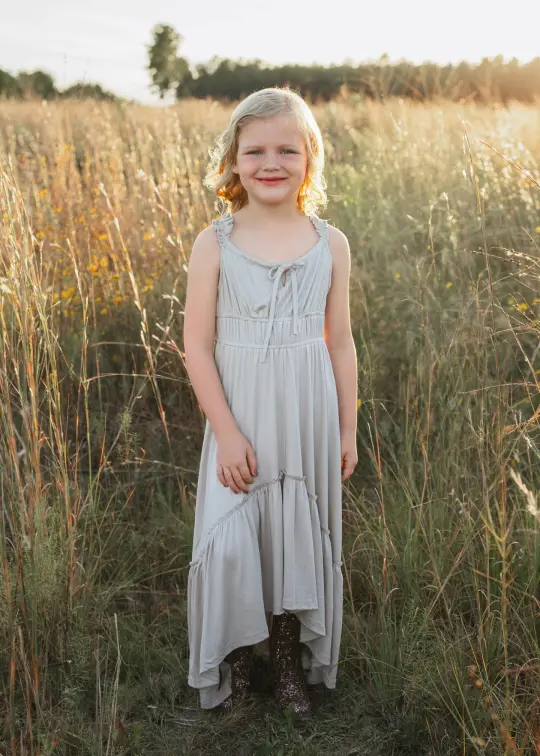 Alora Dress in Dove