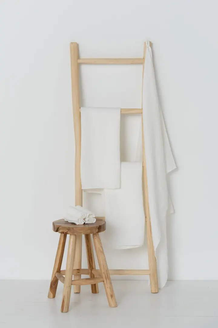 Linen Waffle Bathtowel, Set of 7
