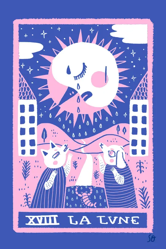 The Moon - Postcard