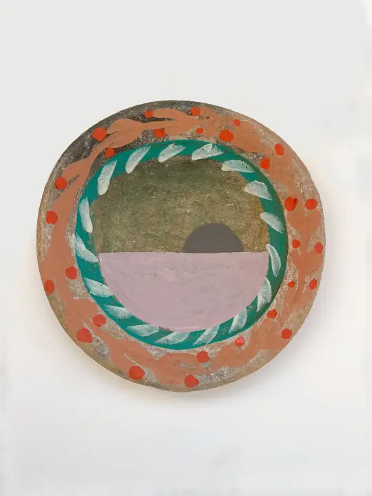 Daydream Moon Rise Art Hanging Plate