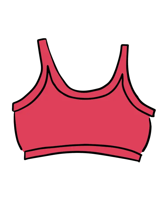 Longline Bra Pomegranate Punch