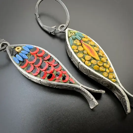 Reversible Fish Earrings
