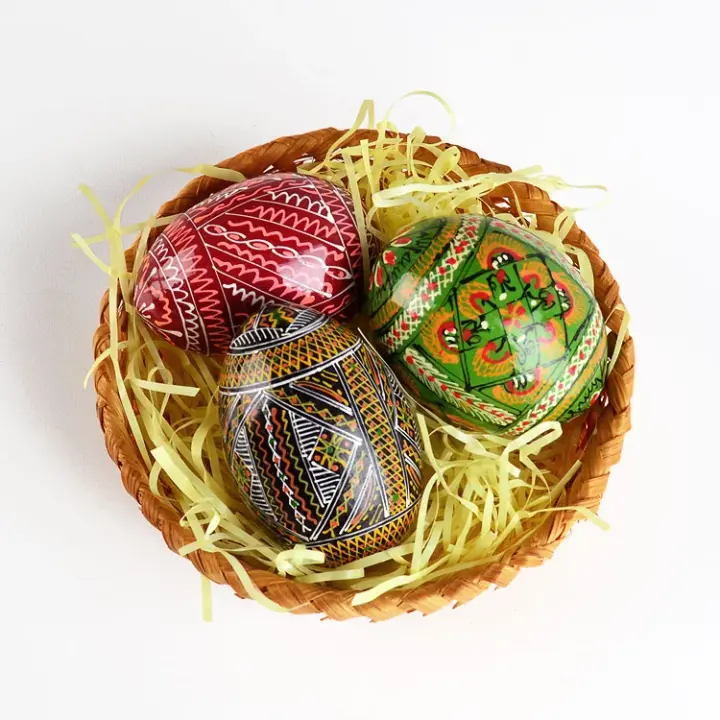 Easter Basket with Pisanki Eggs