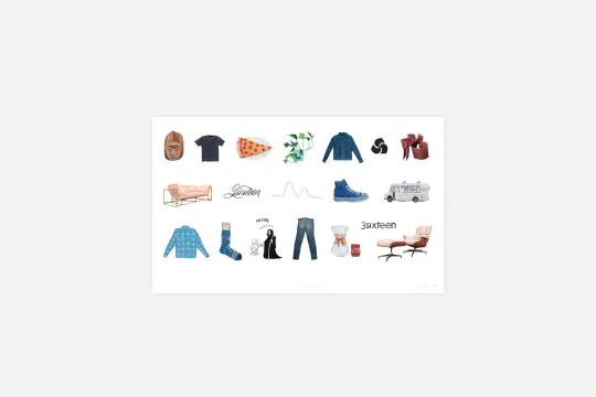 "Artifacts" Print ~ Andrew Watch for 3sixteen
