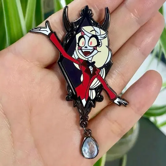 Charlie Portrait Enamel Pin | Hazbin Hotel Fanart