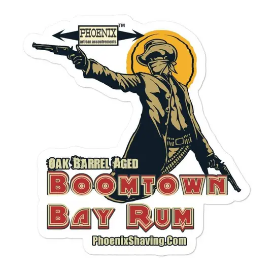 Boomtown Bay Rum Vinyl Stickers 3 | Available in 3 sizes!