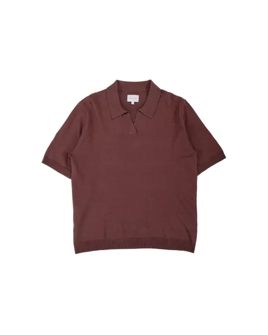 Norse Projects Anholt Cotton Paper Polo Shale