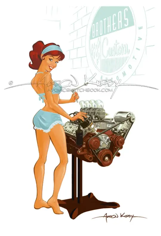 Flathead pin up