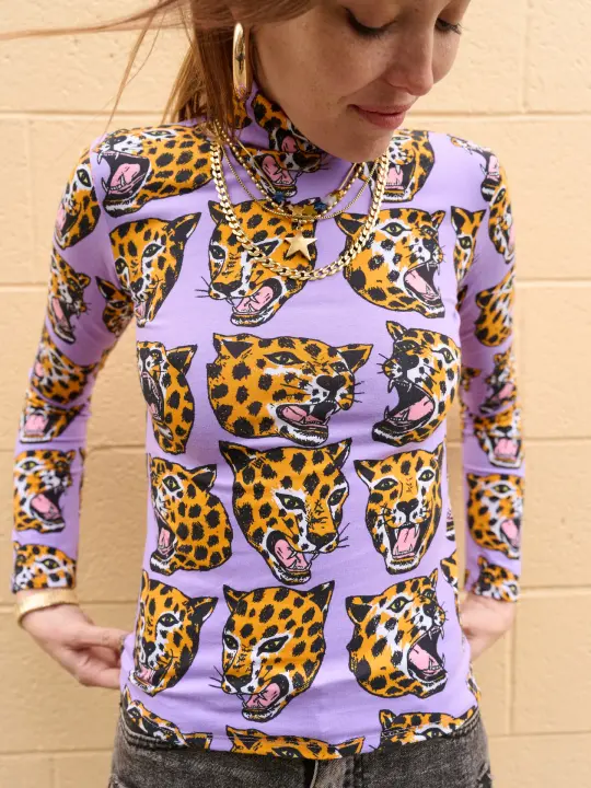 Turtleneck Cheetah Head