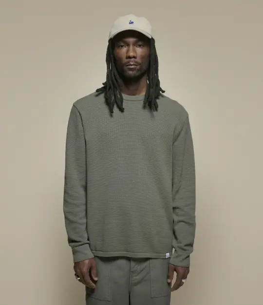 Lightweight Waffle Knit Sweater