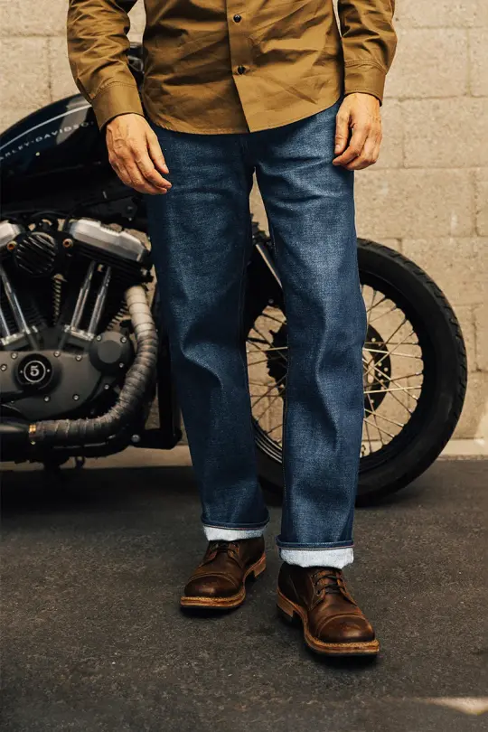 The Pail Loose Straight Teacore - Indigo Raw 14.5oz Selvedge