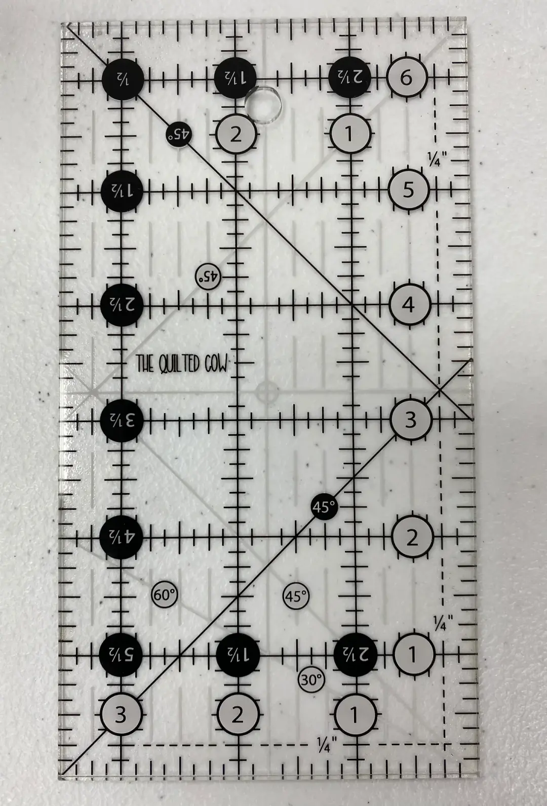 Quilted Cow Ruler 3 1/2" X 6 1/2"