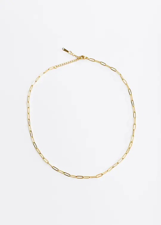 Vintage Gold-fill Paper Clip Chain Necklace | Charm Necklace | Custom Charm Necklace
