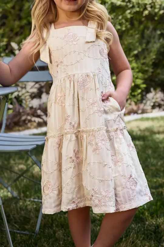 Mini Tara Dress in Gilded Rose Stripe