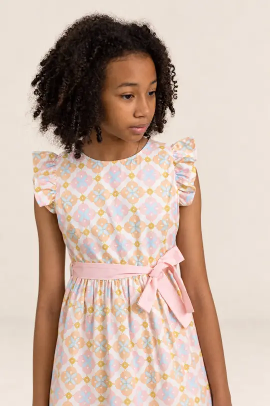 Blair Dress - Cream Lucky Coins
