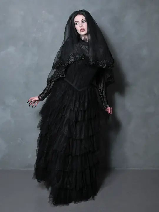 PRE-ORDER - 'Til Death Gown in Black