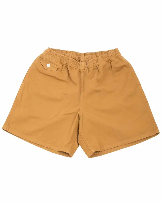 The Real McCoy's MP22015 Cotton Drill Swim Shorts (Over-Dyed) Chestnut