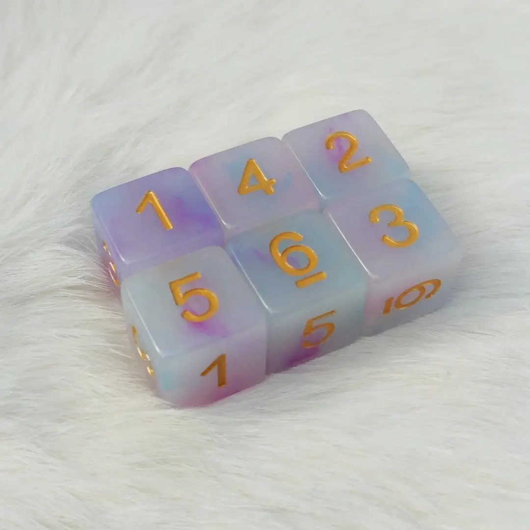 Happy Clouds D6 Set. Set of 6