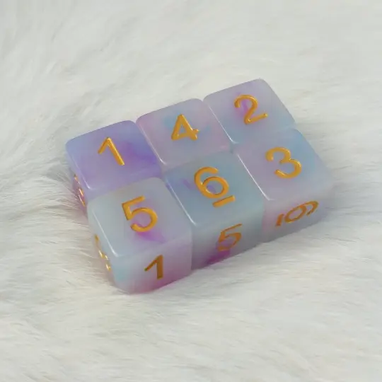 Happy Clouds D6 Set. Set of 6