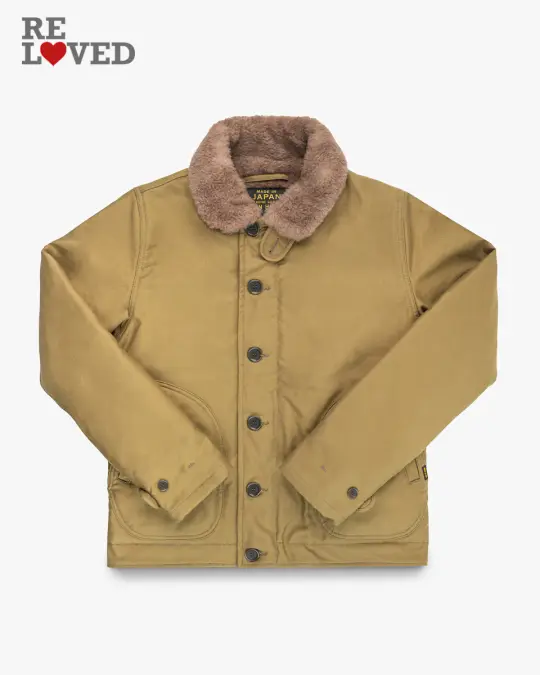 Whipcord N1 Deck Jacket - Khaki (IHM-35-KHA) Size Large