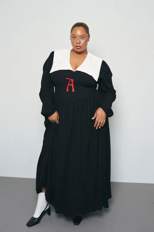 Scarlet Letter Soft Linen Maxi Dress