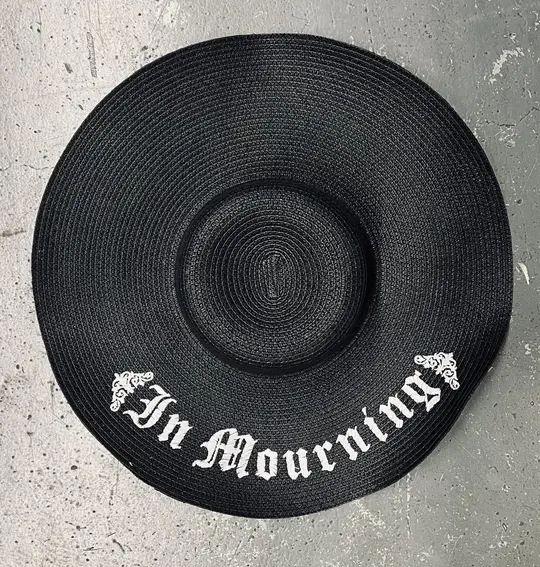 In Mourning XL Brim Floppy Sun Hat