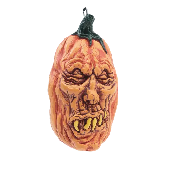 Uncle Zeke Pumpkin Ornament - Gourdy Family Halloween Decoration - Fall Harvest Decor