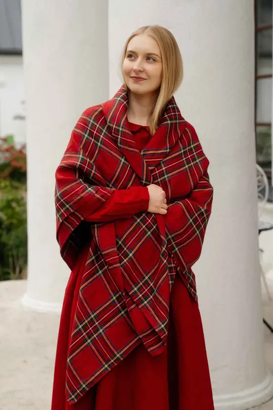 Palisandra – Linen Square Scarf